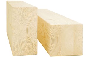 Duo-Holz, keilgezinkt, 4-seitig gehobelt, gefast